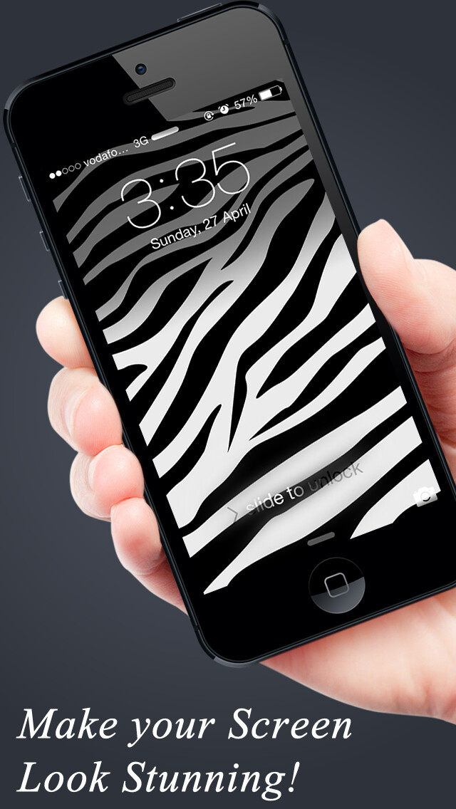 Emulate iPhone app Skin My Screen - FREE Animal Print Wallpapers using MyAndroid