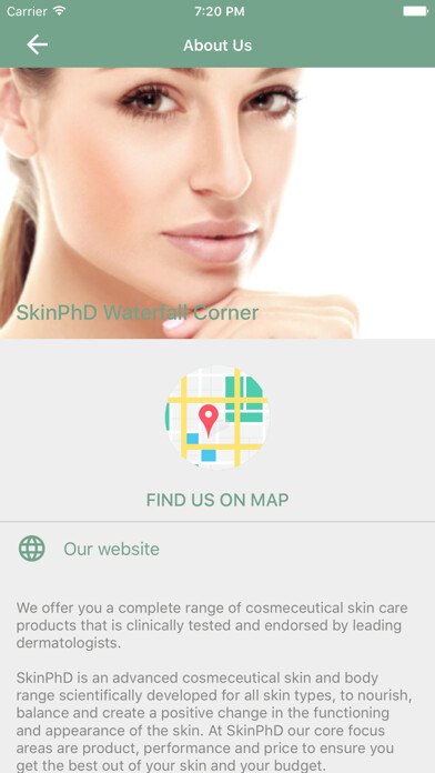 Emulate iPhone app SkinPhD Waterfall Corner using MyAndroid