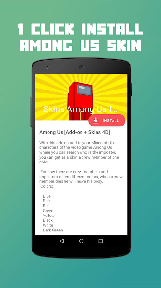 Run android online APK Skins Among Us for MCPE from MyAndroid or emulate Skins Among Us for MCPE using MyAndroid