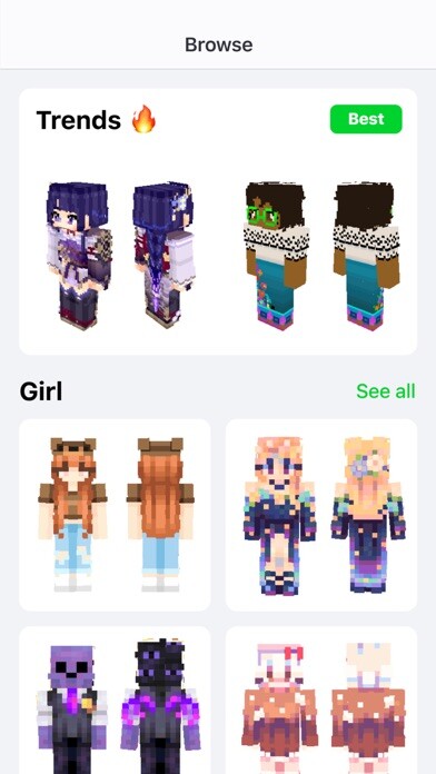 Emulate iPhone app Skins Creator for Minecraft PE using MyAndroid