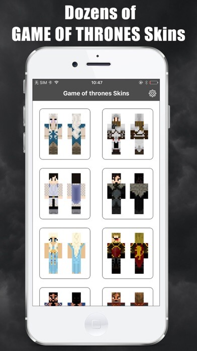 Emulate iPhone app Skins Free for Minecraft - Game of Thrones edition using MyAndroid Emulate iPhone app Skins Free for Minecraft - Game of Thrones edition using MyAndroid