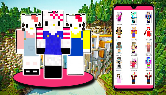 Run android online APK Skins Hello Kitty for MCPE from MyAndroid or emulate Skins Hello Kitty for MCPE using MyAndroid