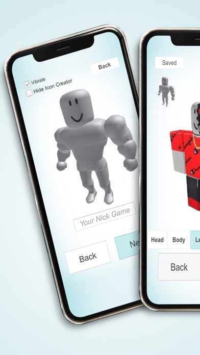 Emulate iPhone app Skins Maker for Roblux using MyAndroid
