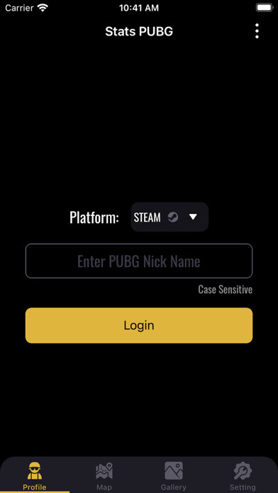 Emulate iPhone app Skins & Stats Tracker for PUBG using MyAndroid
