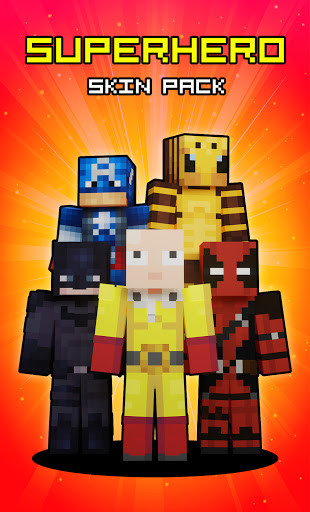 Emulate Android APK skins super hero for minecraft