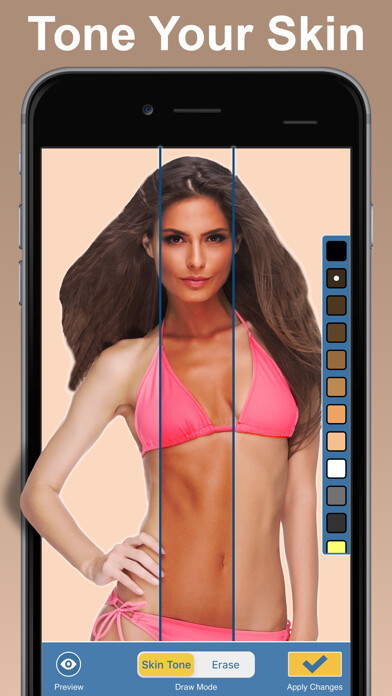 Emulate iPhone app Skin Tone Booth - Face & Body using MyAndroid