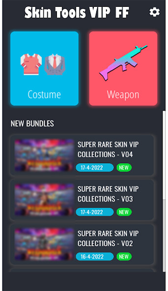 Run android online APK Skin Tools VIP FF from MyAndroid or emulate Skin Tools VIP FF using MyAndroid