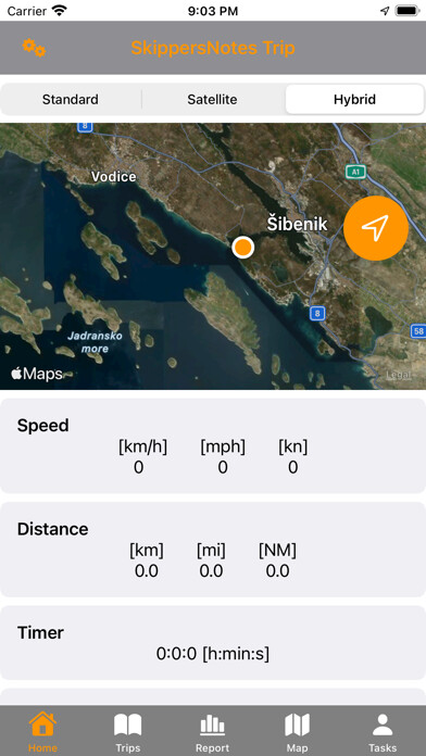 Emulate iPhone app SkippersNotes: Boat trip log using MyAndroid Emulate iPhone app SkippersNotes: Boat trip log using MyAndroid