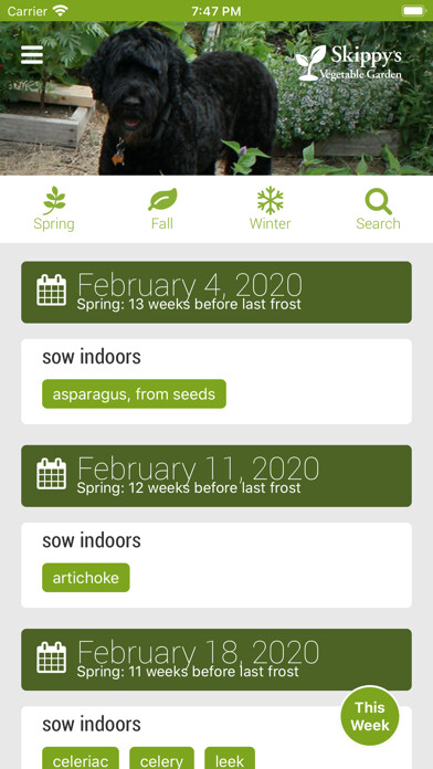 Emulate iPhone app Skippys Vegetable Calendar App using MyAndroid Emulate iPhone app Skippys Vegetable Calendar App using MyAndroid