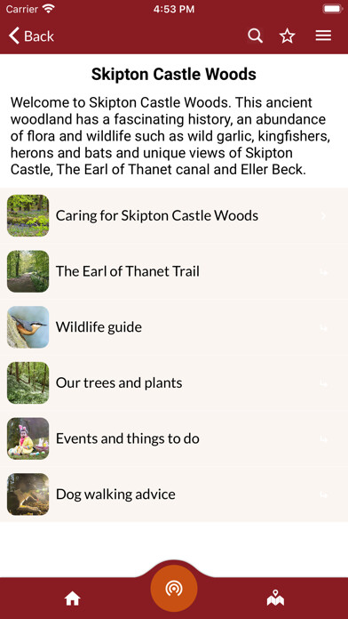 Emulate iPhone app Skipton Castle Woods using MyAndroid Emulate iPhone app Skipton Castle Woods using MyAndroid