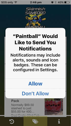 Emulate Android APK Skirmish Samford Paintball