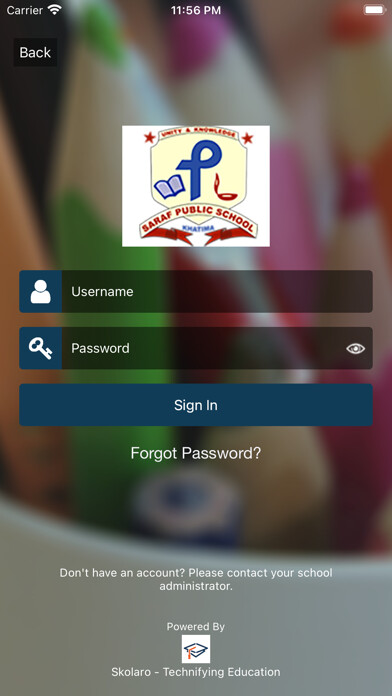 Emulate iPhone app Skolaro using MyAndroid