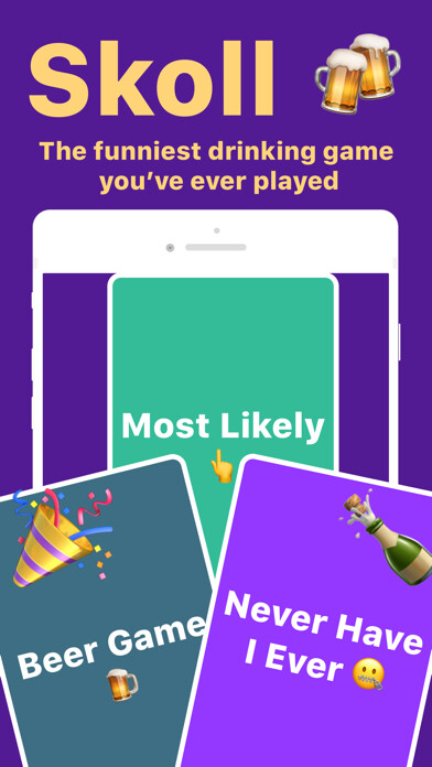 Emulate iPhone app Skoll - The Drinking Game using MyAndroid