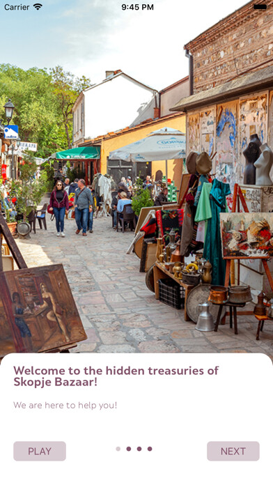 Emulate iPhone app Skopje Gems using MyAndroid