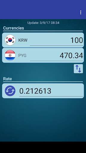 Run android online APK S Korea Won x Paraguay Guarani from MyAndroid or emulate S Korea Won x Paraguay Guarani using MyAndroid