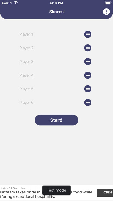 Emulate iPhone app Skores for Skull King using MyAndroid