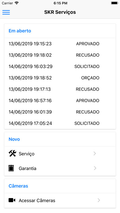 Emulate iPhone app SKR Alarmes using MyAndroid