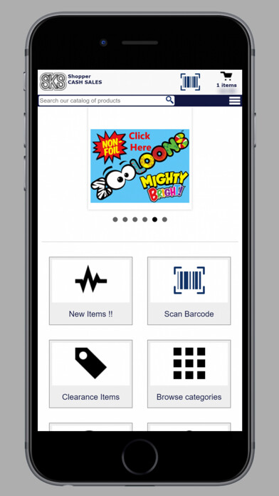 Emulate iPhone app SKS Novelty using MyAndroid