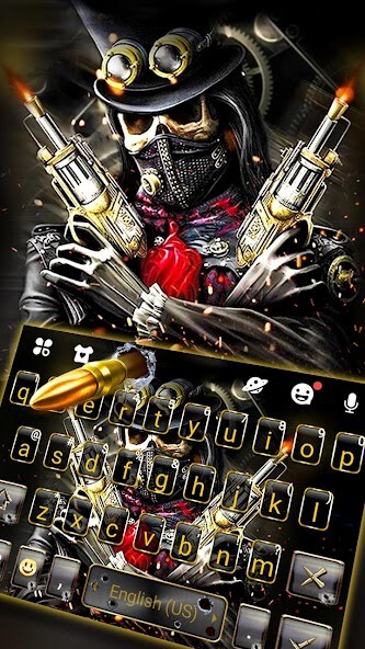 Run android online APK Skull Gun Theme from MyAndroid or emulate Skull Gun Theme using MyAndroid