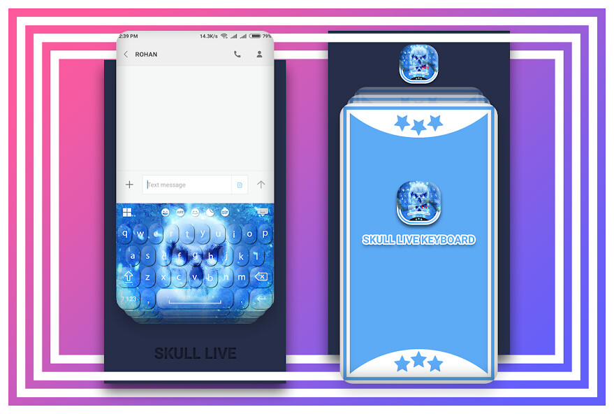 Run android online APK Skull Keyboard from MyAndroid or emulate Skull Keyboard using MyAndroid