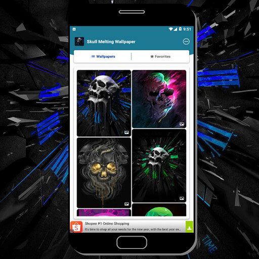 Run android online APK Skull Melting Wallpaper from MyAndroid or emulate Skull Melting Wallpaper using MyAndroid