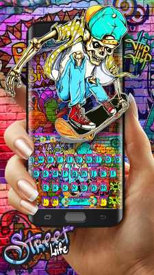 Emulate Android APK Skull Skater Graffiti Keyboard Theme Emulate Android APK Skull Skater Graffiti Keyboard Theme