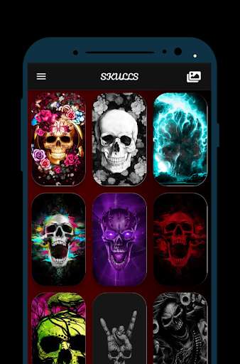 Run android online APK Skulls Wallpaper from MyAndroid or emulate Skulls Wallpaper using MyAndroid