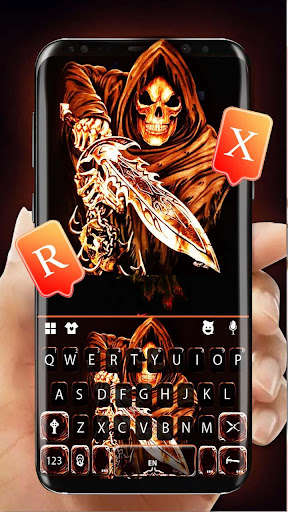 Run android online APK Skull Sword Keyboard Theme from MyAndroid or emulate Skull Sword Keyboard Theme using MyAndroid