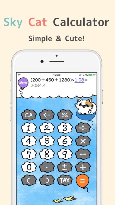 Emulate iPhone app Sky Cat Calculator using MyAndroid Emulate iPhone app Sky Cat Calculator using MyAndroid