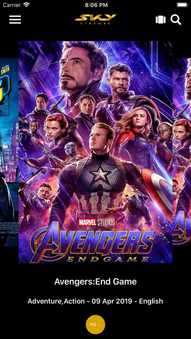 Emulate iPhone app Sky Cinemas using MyAndroid
