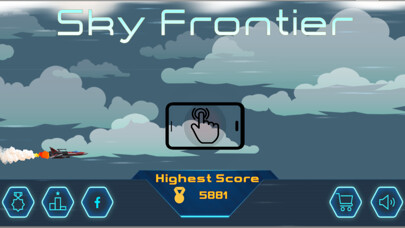 Emulate iPhone app Sky Frontier : Space Ship Game using MyAndroid