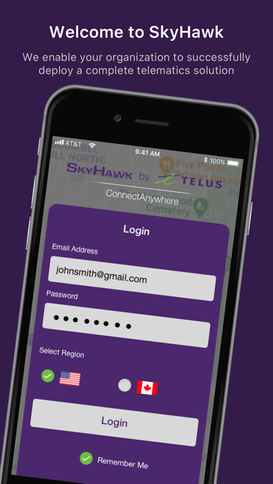 Emulate iPhone app SkyHawk ConnectAnywhere using MyAndroid