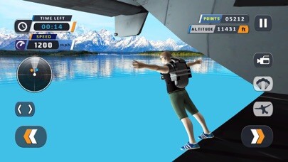 Emulate iPhone app Sky High Air Stunts Diving using MyAndroid