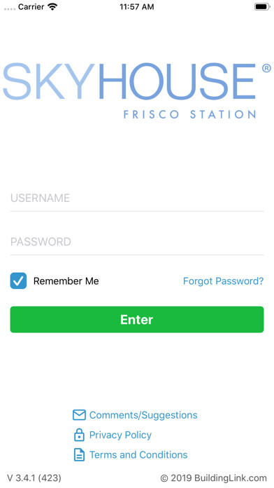 Emulate iPhone app SkyHouse Frisco Station using MyAndroid