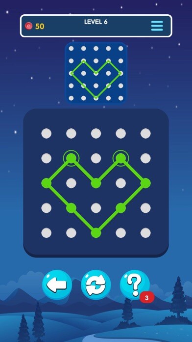 Emulate iPhone app Sky Lines - Puzzle Game using MyAndroid