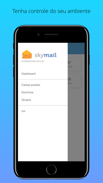 Emulate iPhone app Skymail Admin using MyAndroid