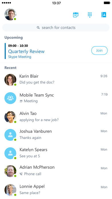Emulate iPhone app Skype for Business using MyAndroid