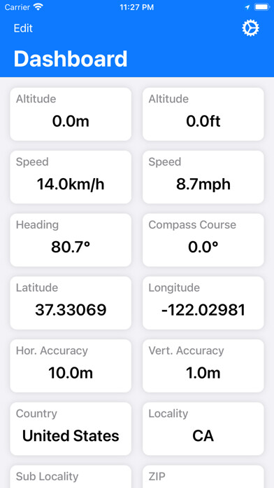 Emulate iPhone app SkyPilot GPS Dashboard using MyAndroid