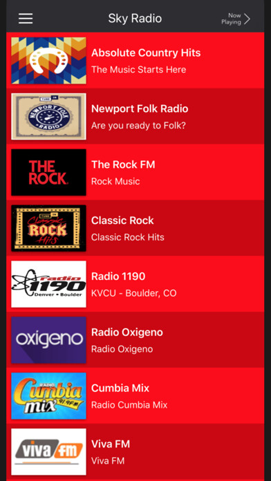 Emulate iPhone app SkyRadio Radio Stations Music using MyAndroid