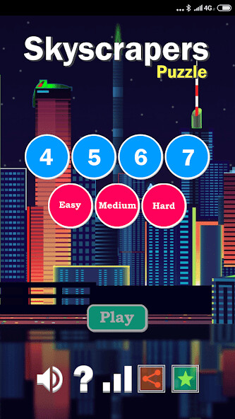 Run android online APK Skyscrapers Puzzle from MyAndroid or emulate Skyscrapers Puzzle using MyAndroid
