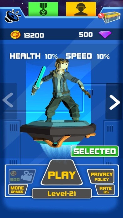 Emulate iPhone app Sky Star Assassin using MyAndroid
