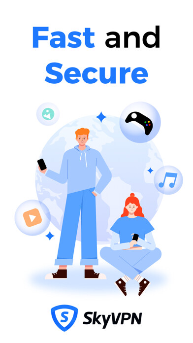 Emulate iPhone app SkyVPN - Unlimited VPN Proxy using MyAndroid