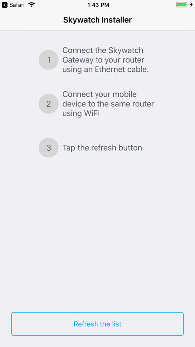 Emulate iPhone app Skywatch Installer using MyAndroid