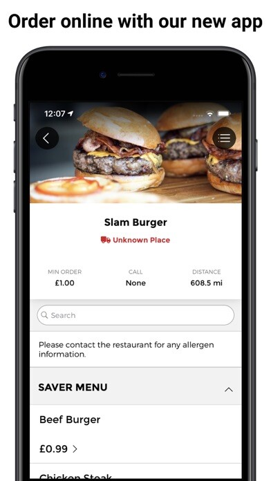 Emulate iPhone app SLAMBURGER using MyAndroid