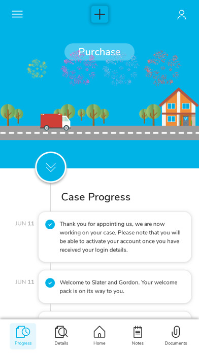 Emulate iPhone app Slater + Gordon Lawyers using MyAndroid