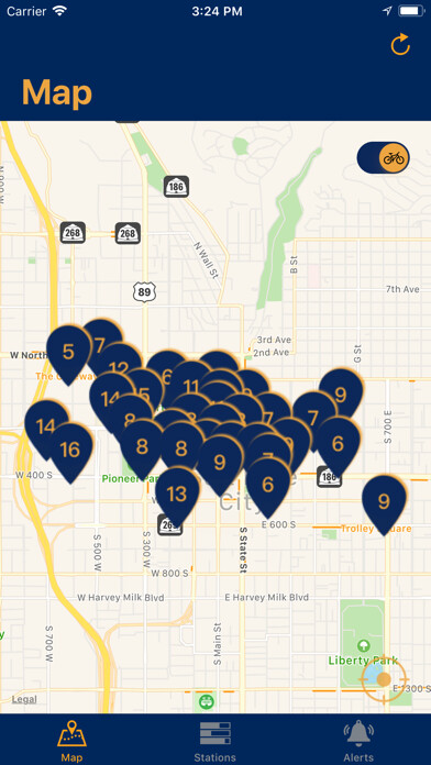 Emulate iPhone app SLC Bike using MyAndroid