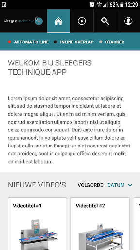 Run android online APK Sleegers Technique - Video App from MyAndroid or emulate Sleegers Technique - Video App using MyAndroid