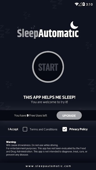 Run android online APK Sleep Automatic from MyAndroid or emulate Sleep Automatic using MyAndroid