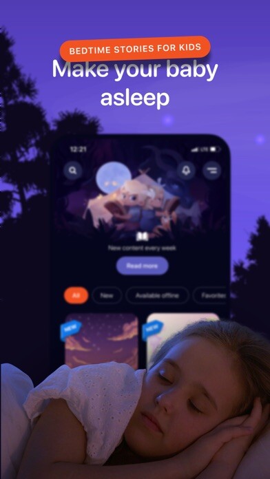 Emulate iPhone app Sleep Fairy: Bedtime Stories using MyAndroid