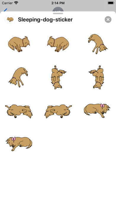 Emulate iPhone app Sleeping dog sticker using MyAndroid Emulate iPhone app Sleeping dog sticker using MyAndroid